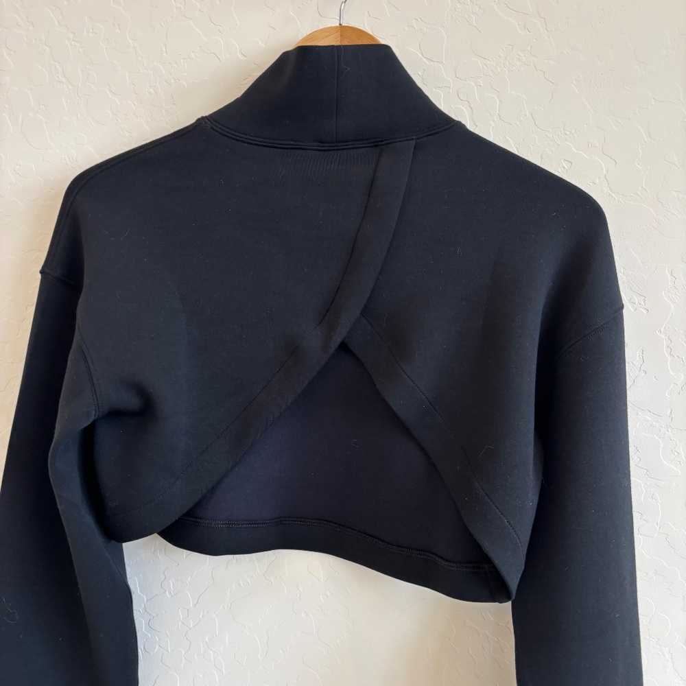 NWT SPANX  Scuba Crop Bolero Top, Size XS, black - Picture 4 of 8